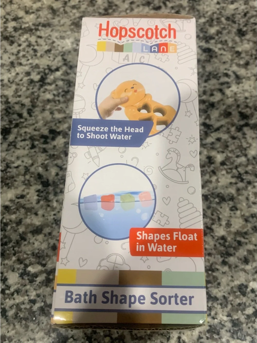 Brand New Hopscotch Lane Sea Otter Shape Sorter Bath Toy